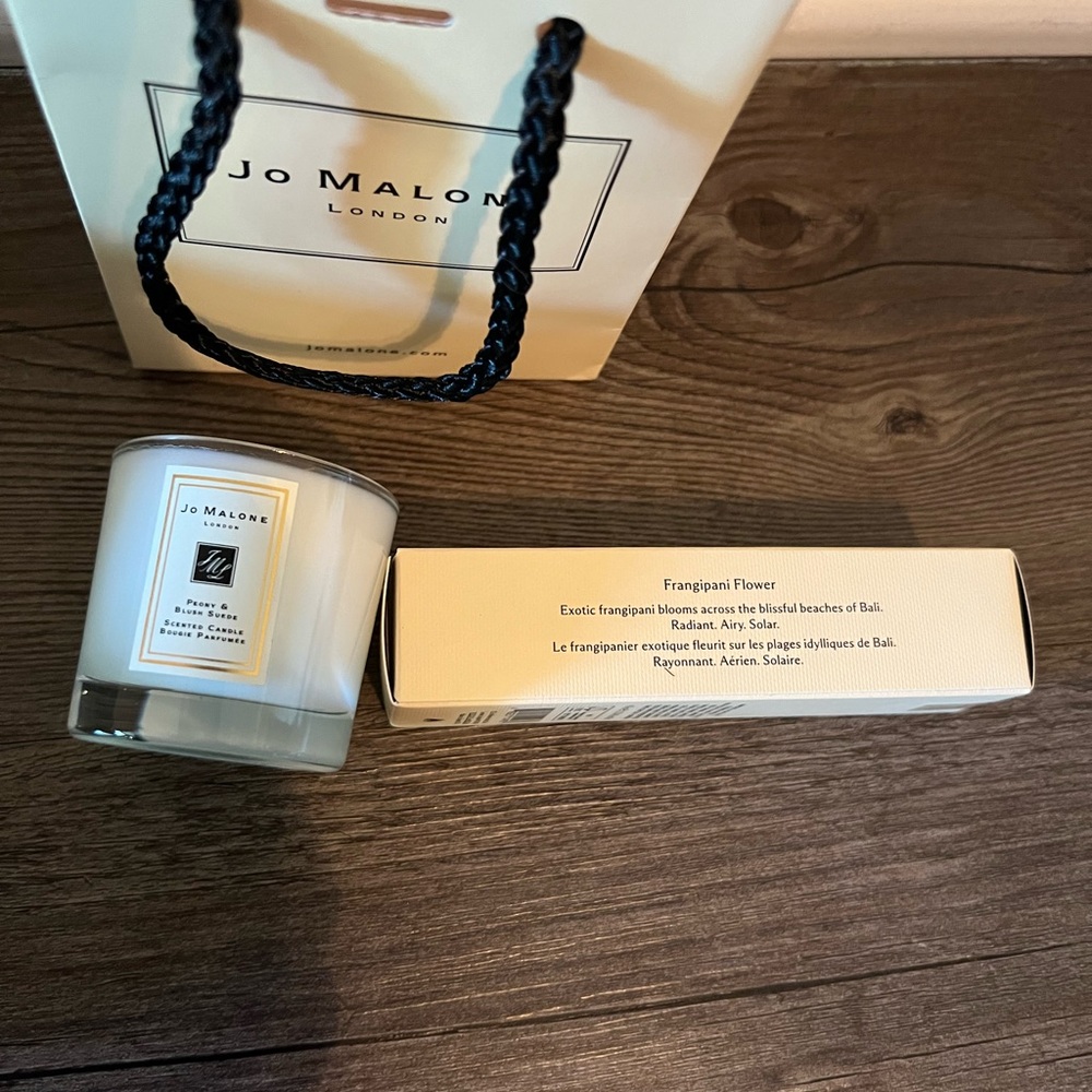 Jo Malone Frangipani Flower cologne 10 ml and White Candle Set - Picture 7 of 8